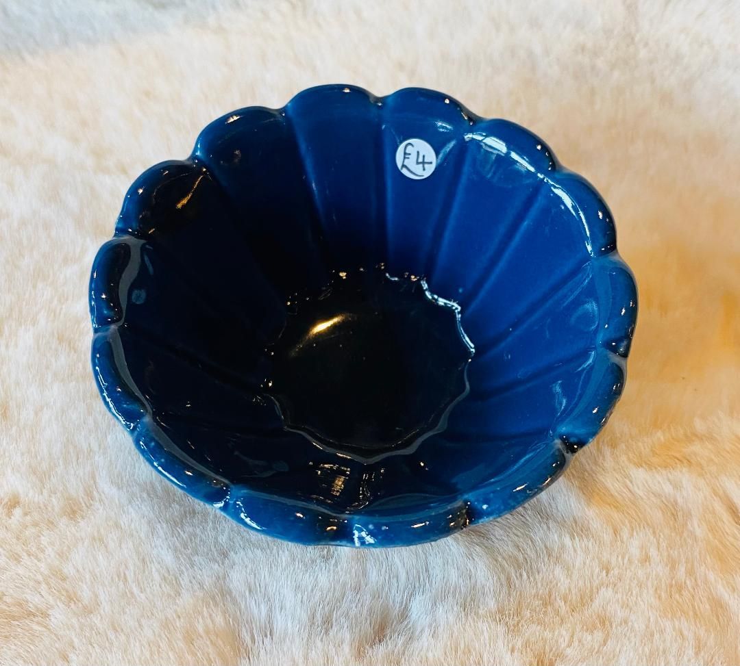 Navy 'Flower' Mini Dish