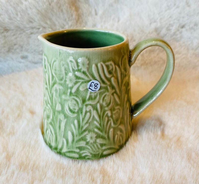 Green 'Country Flowers' Jug (Sml)