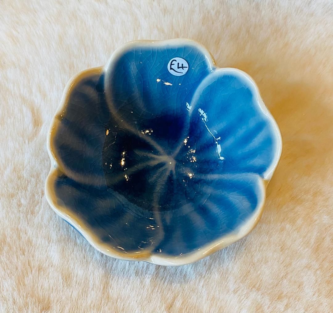 Blue 'Flower' Mini Dish