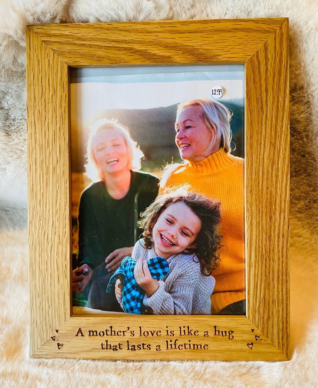 'Mother's Love' Oak Photo Frame