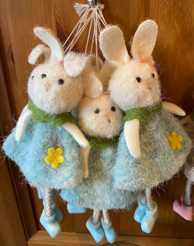 Blue 'Felt' Bunny Hanger