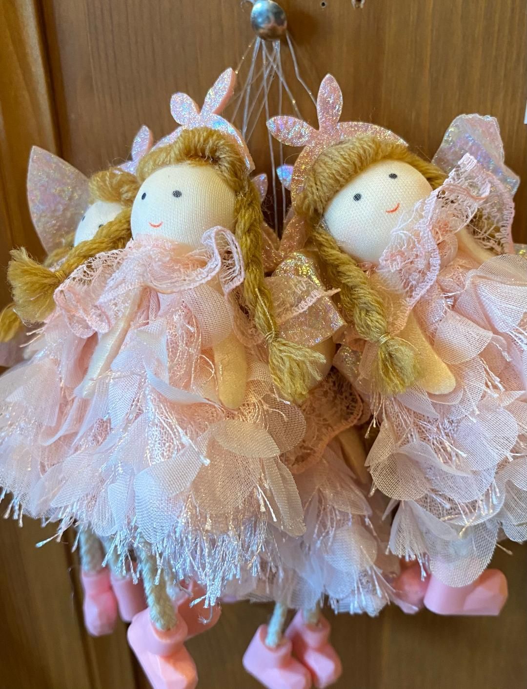 Pink 'Feather' Fairy Hanger