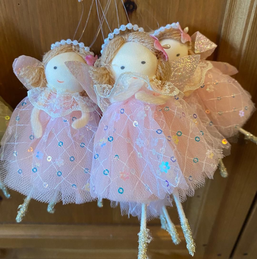 Pink 'Sequin' Fairy Hanger