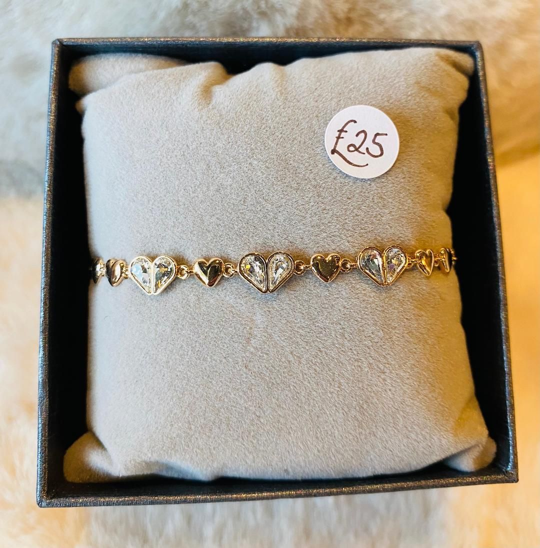 'Diamante Hearts' Bracelet