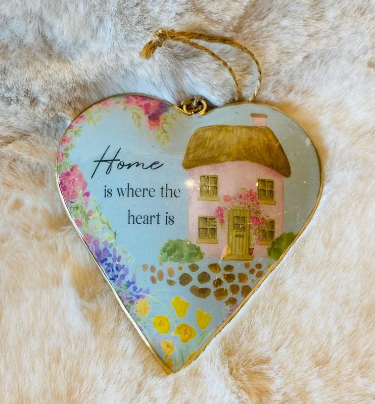 'Home' 3D Metal Heart (B)