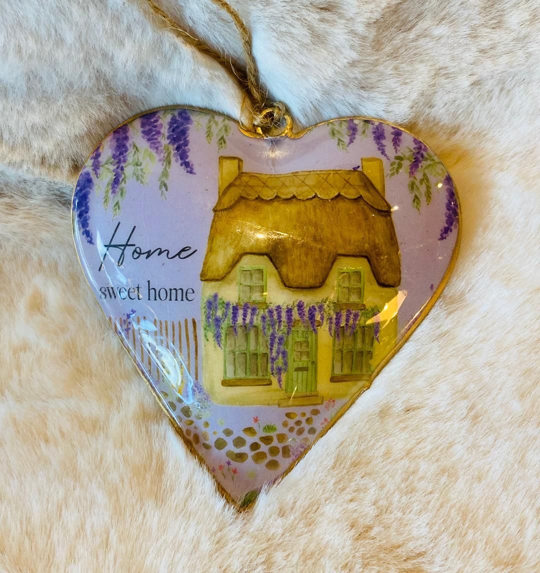 'Home Sweet Home' 3D Metal Heart (E)