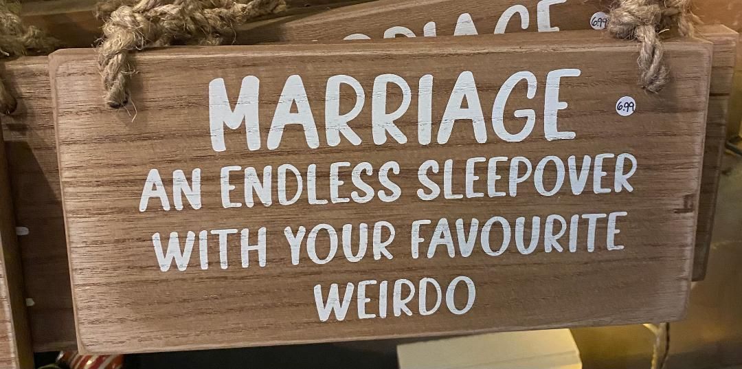 'Marriage/Weirdo' Plaque