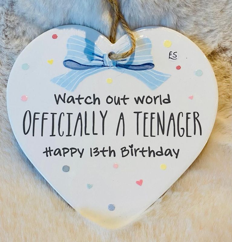 'Teenager' Ceramic Plaque
