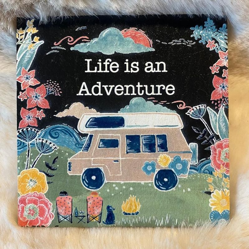 'Motorhome' Slate Coaster