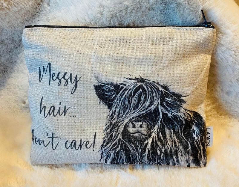 'Highland Cow' Beauty Bag (A)