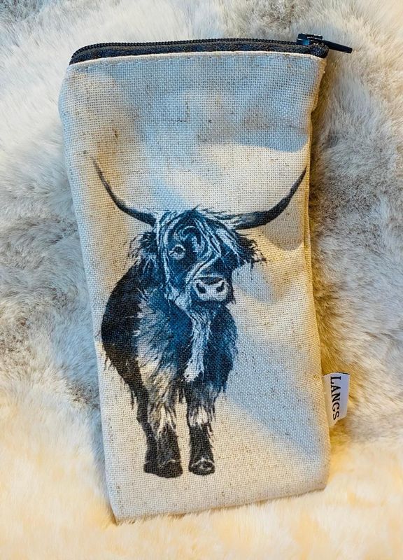 'Highland Cow' Glasses Case (A)