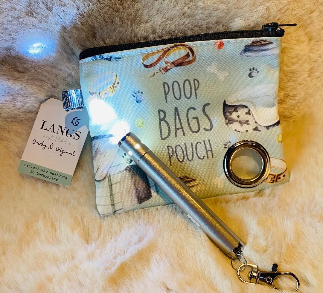 'Dog Poop Bag Pouch & Torch'