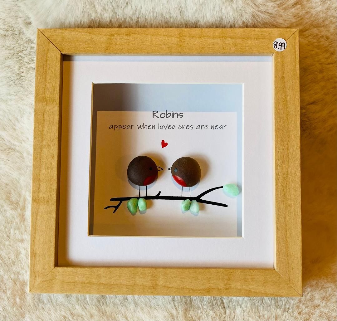 'Robins Appear' Box Plaque