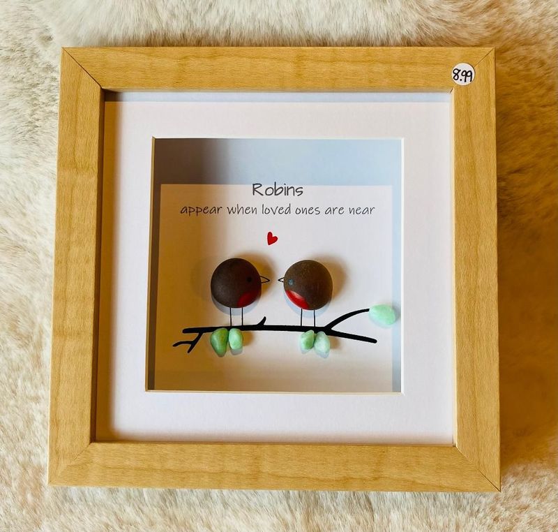 'Robins Appear' Box Plaque
