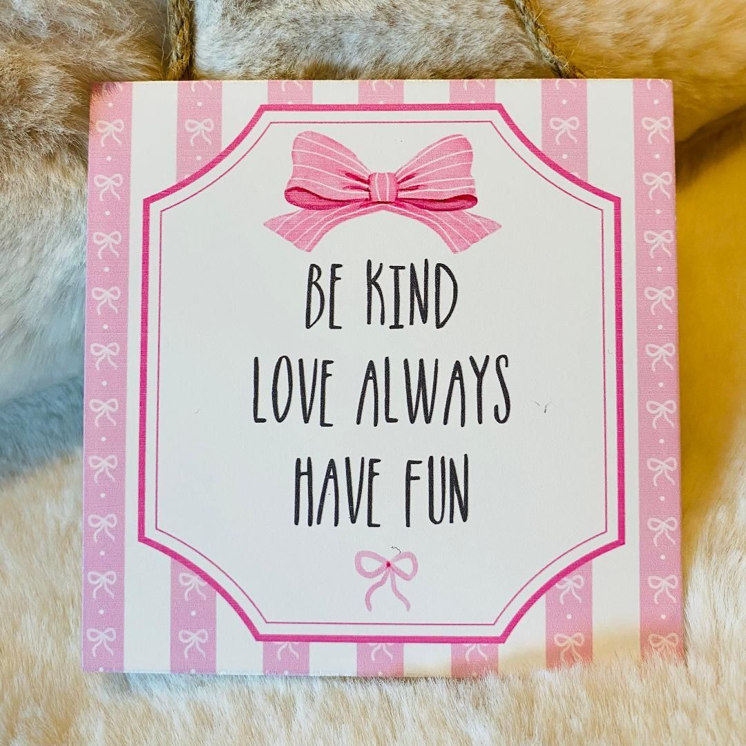 'Be Kind' Candy Stripe Hanger