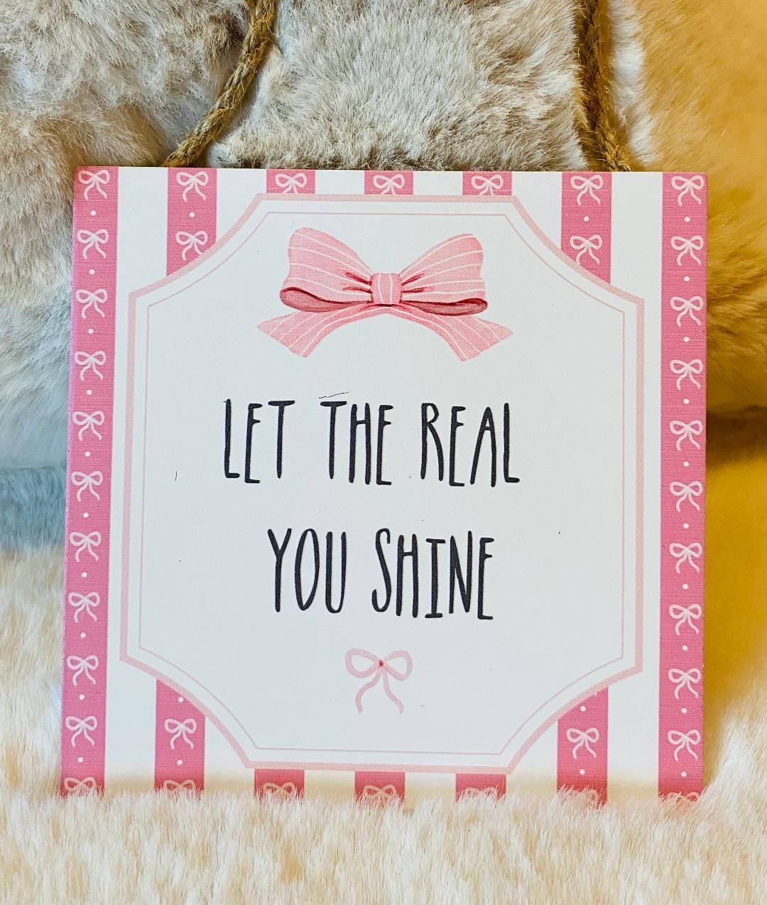 'Real You Shine' Candy Stripe Hanger