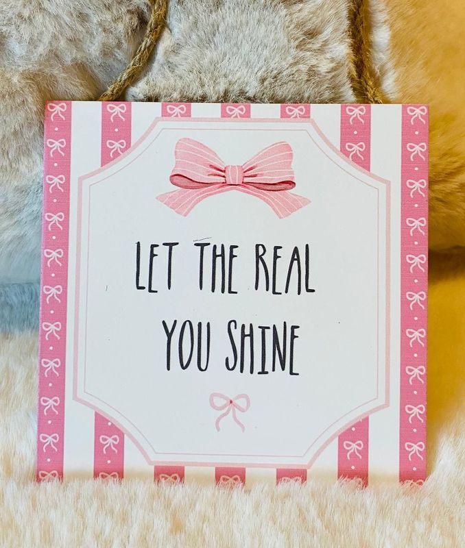 'Real You Shine' Candy Stripe Hanger
