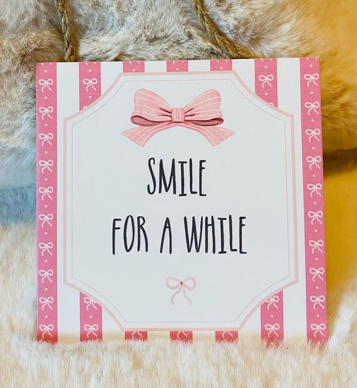 'Smile For A While' Candy Stripe Hanger