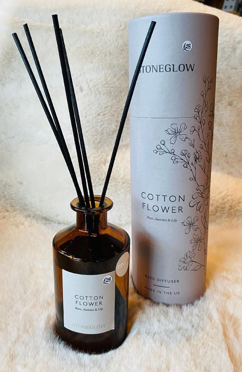 'Cotton Flower' Luxury Reed Diffuser