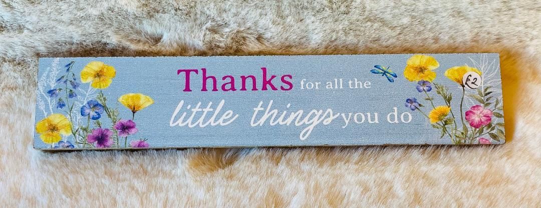 'Thanks For..' Plinth