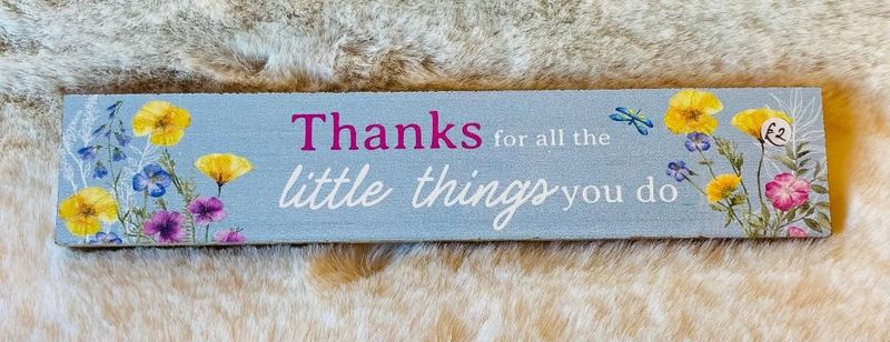 'Thanks For..' Plinth