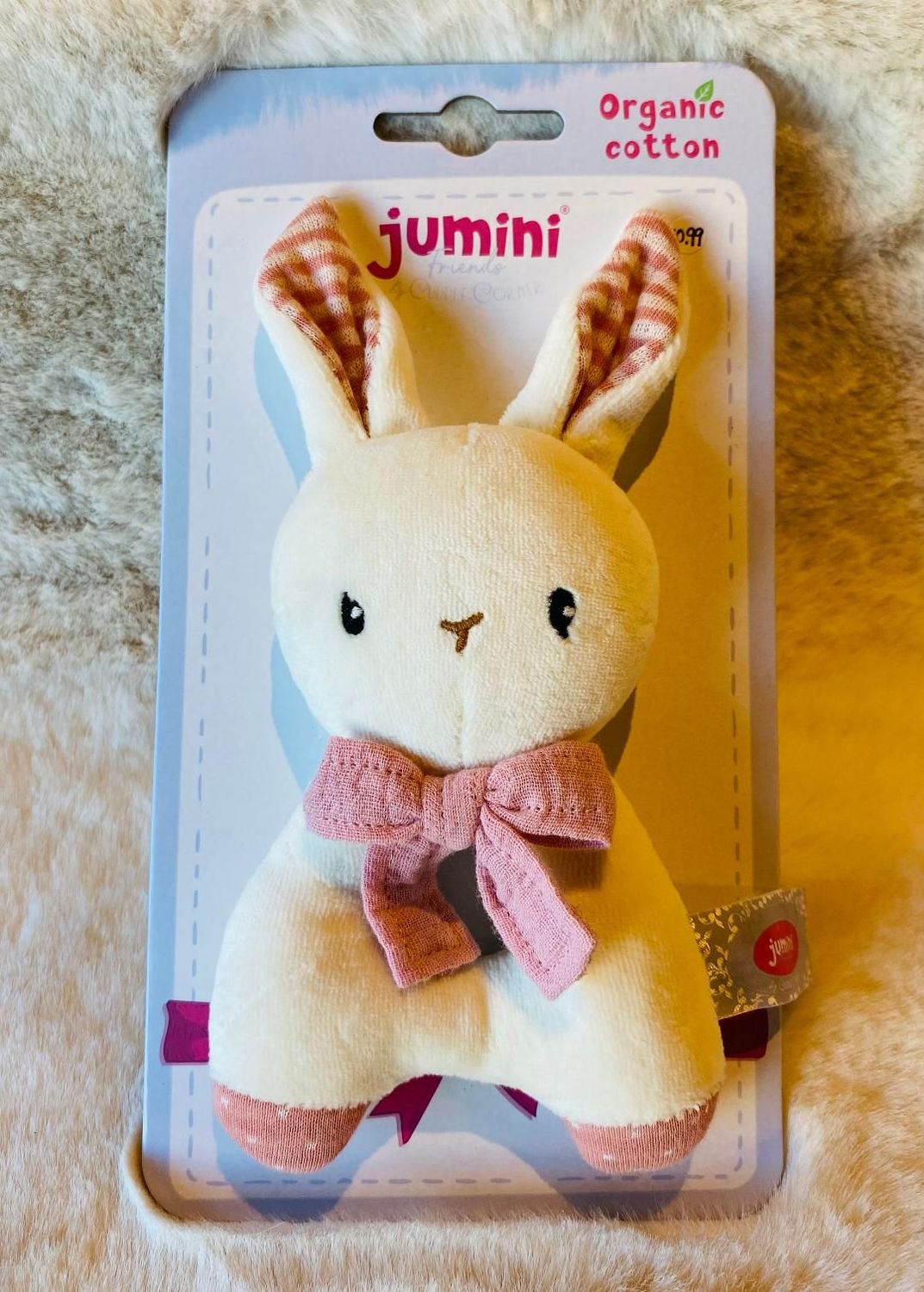 'Bunny Rattle' - Pink