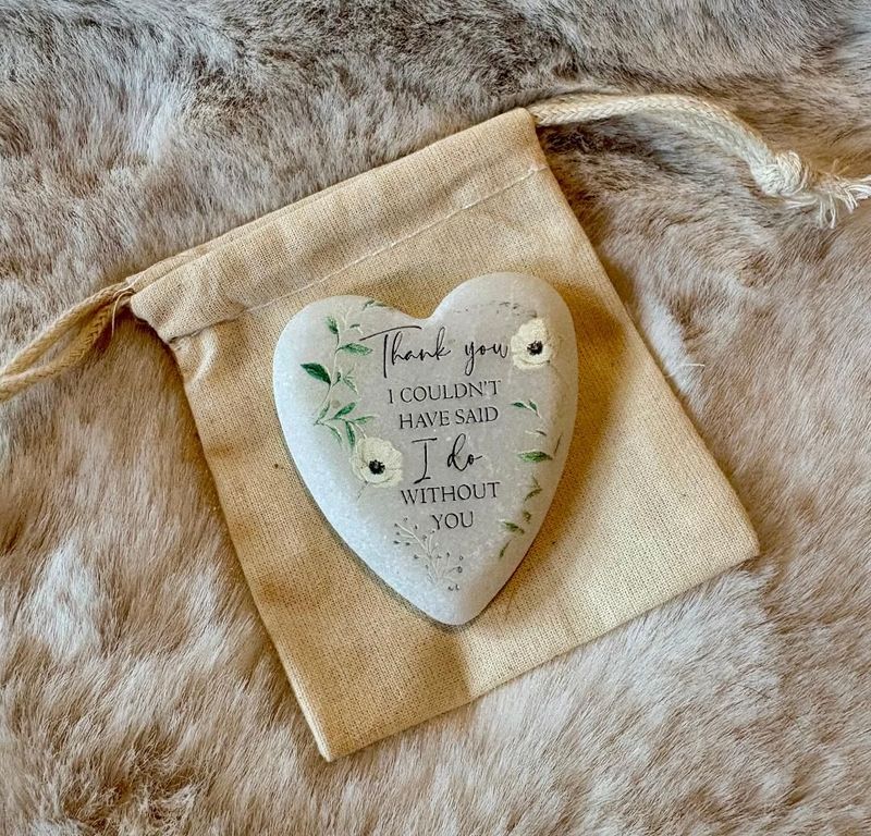 'I Do..' Marble Heart Keepsake