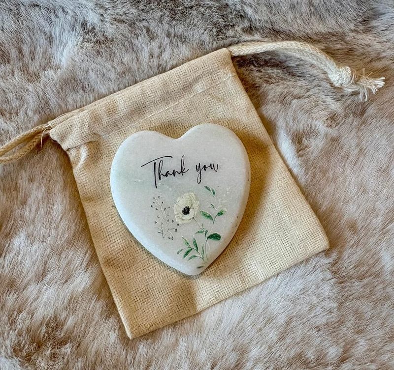 'Thank You' Marble Heart Keepsake