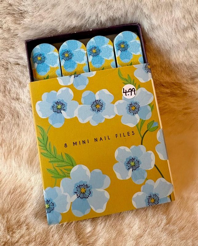 'Blue Poppy' Mini Nail Files