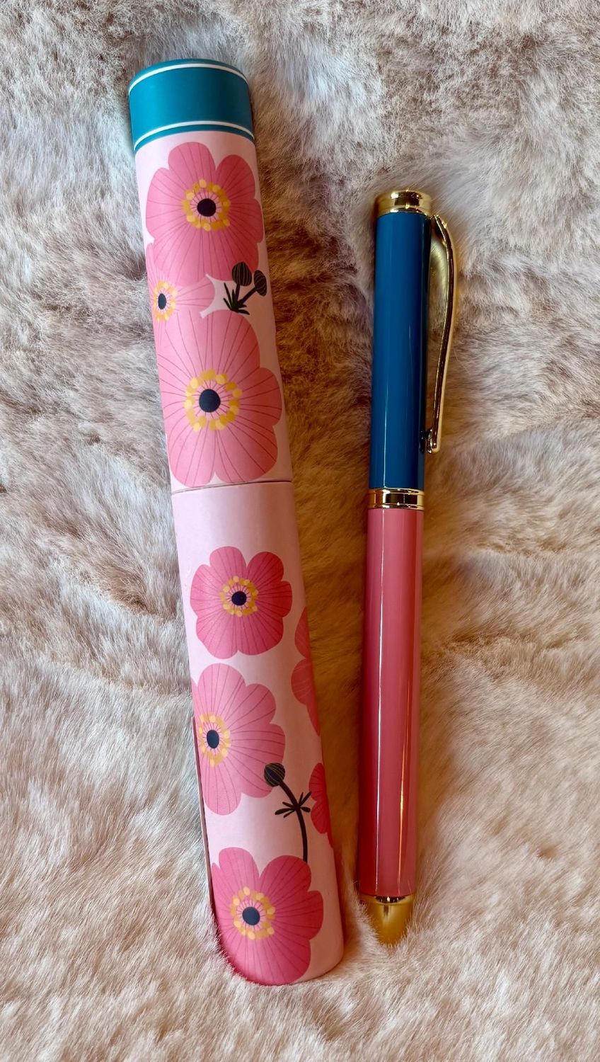 'Pink Cosmos' Enamel Pen