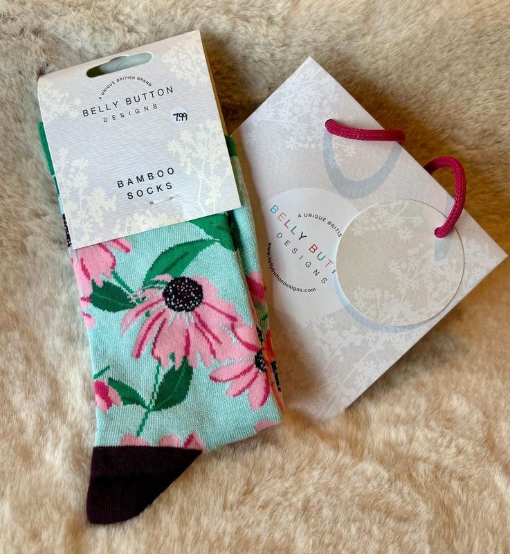 'Echinacea' Bamboo Socks