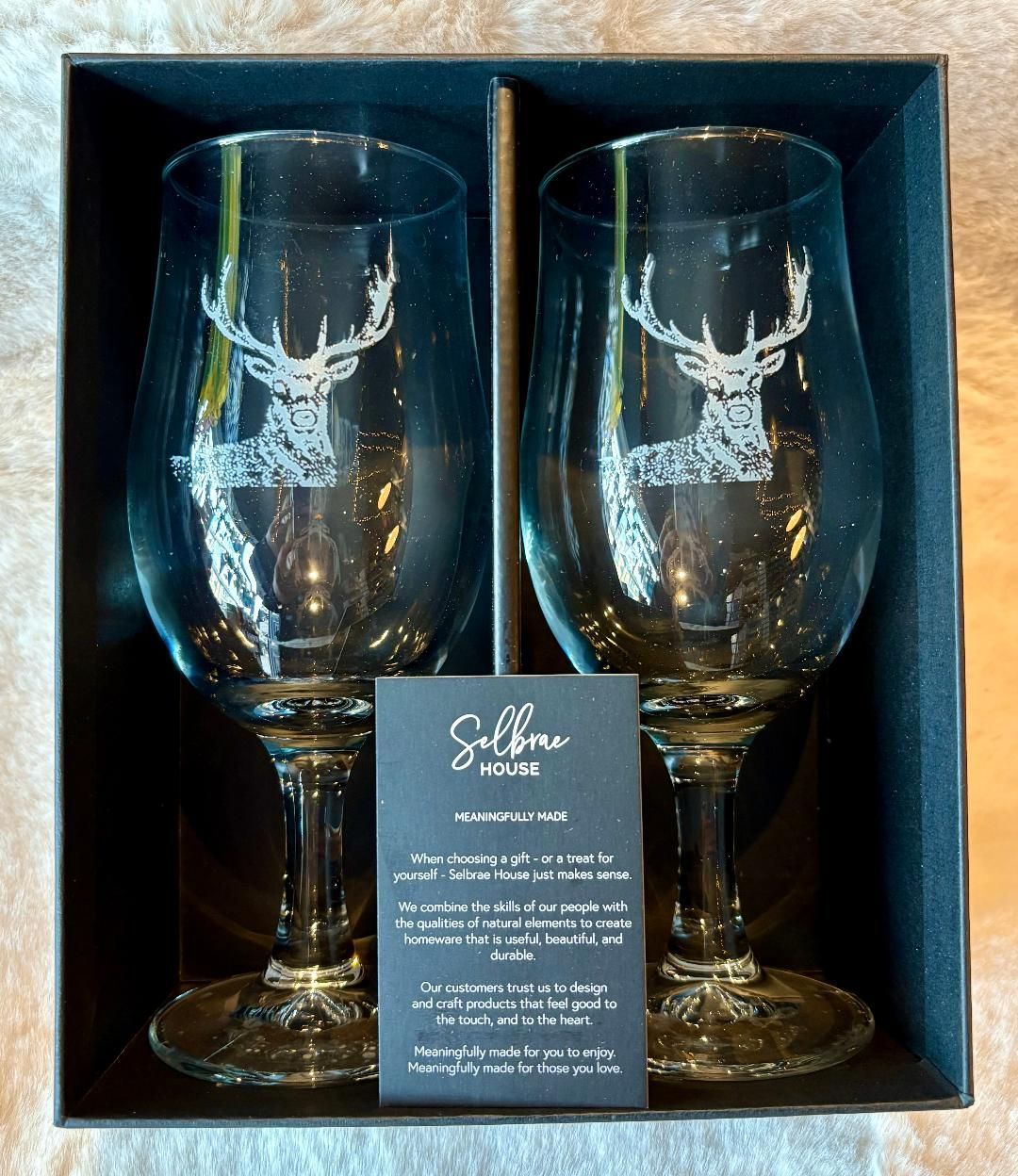 'Stag' Set 2 Craft Beer Glasses