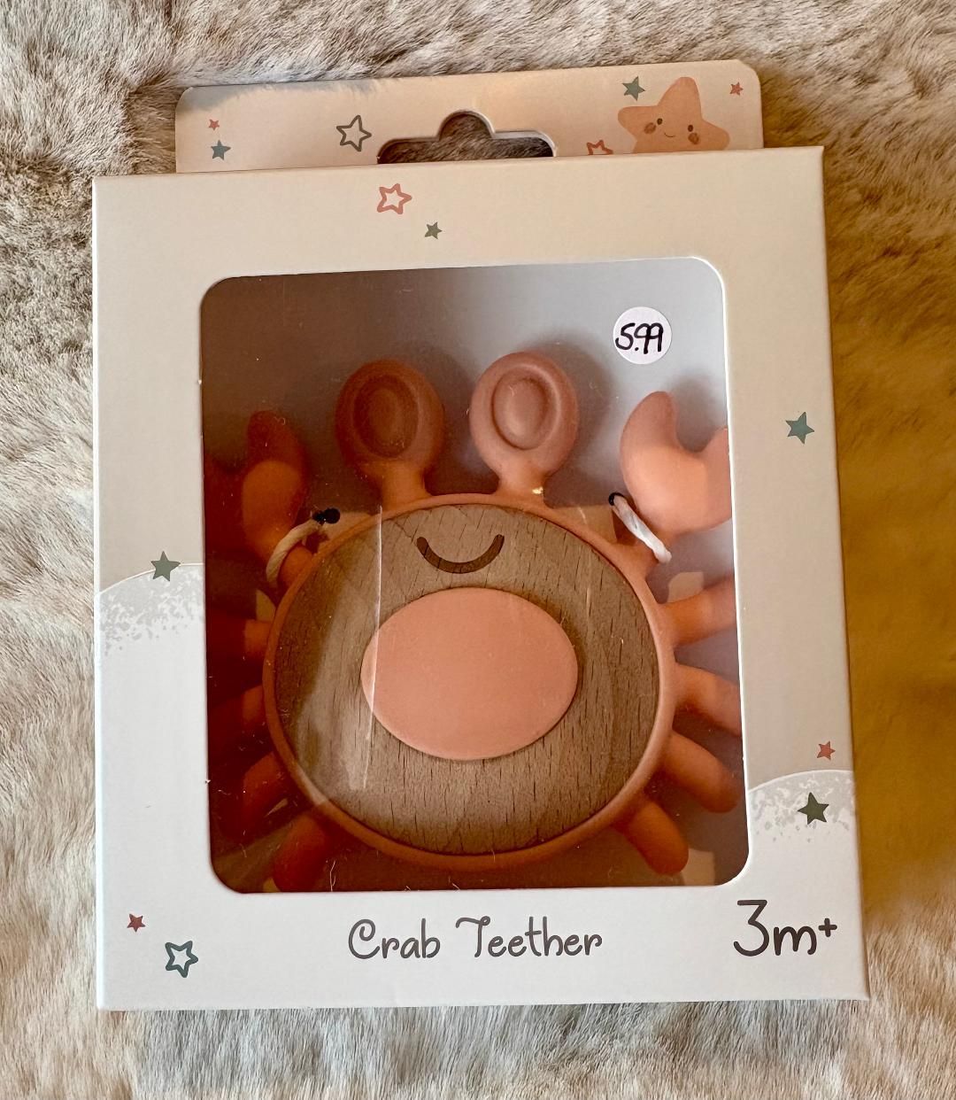 Coral 'Crab' Silicone Teether