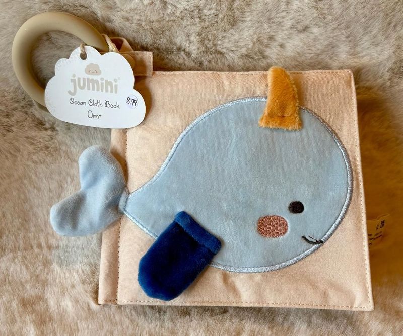 'Ocean' Cloth Book & Teething Ring
