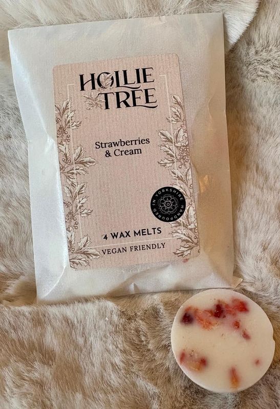 'Strawberries & Cream' 4 Wax Melts
