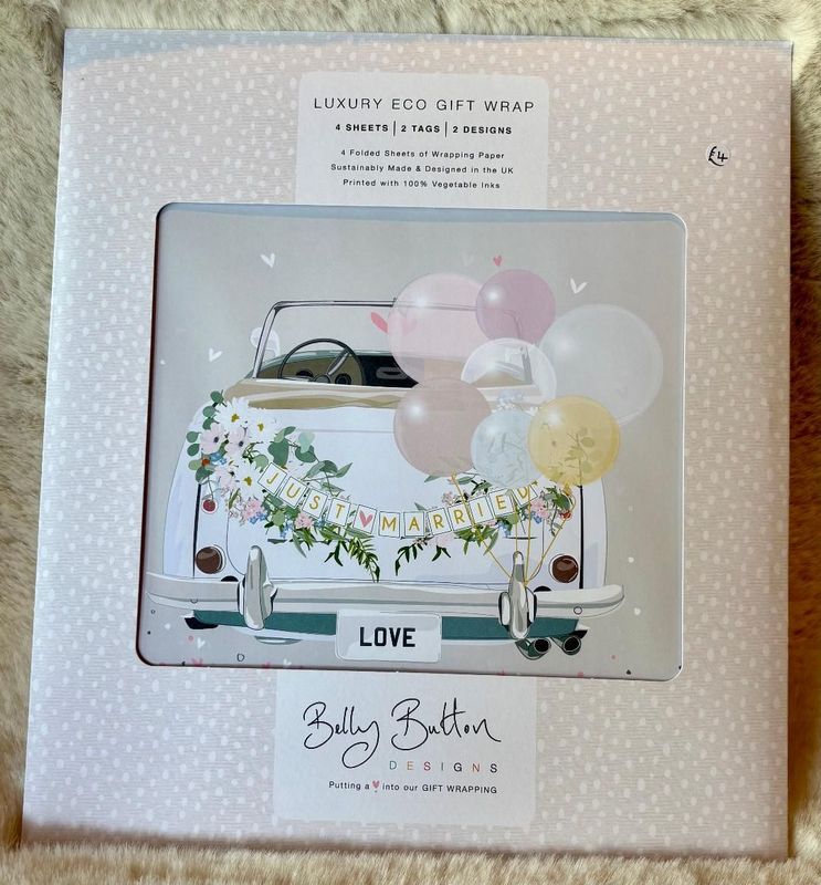 'Wedding/Balloons' Luxury Eco Gift Wrap Set