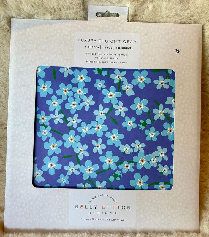 'Blues/Pinks' Luxury Eco Gift Wrap Set