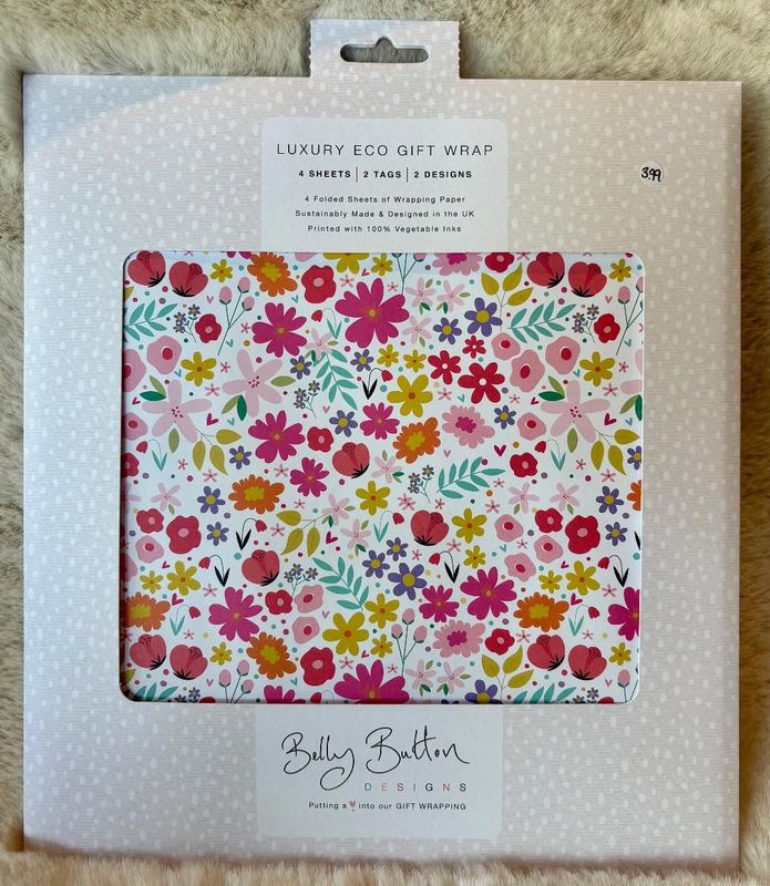 'Ditsy/Floral' Luxury Eco Gift Wrap Set