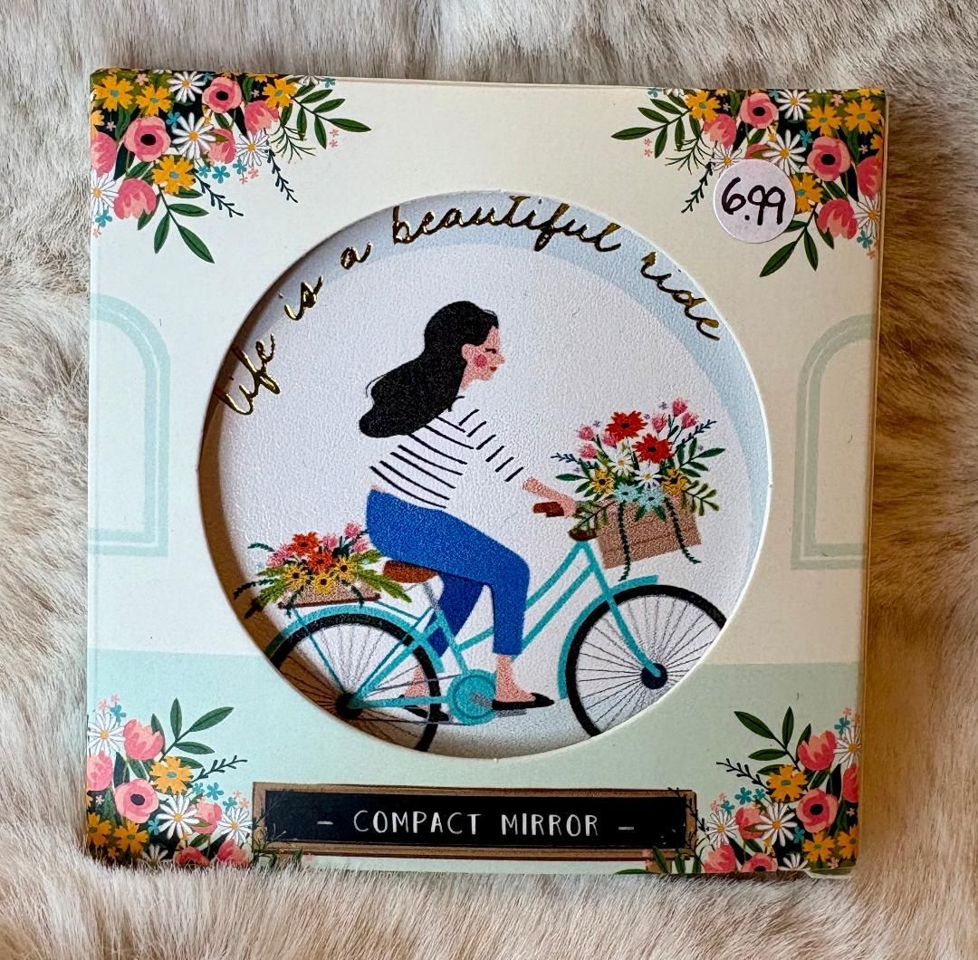 'Flower Market' Compact Mirror
