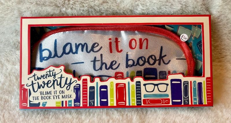 'Blame It On The Book' Eye Mask