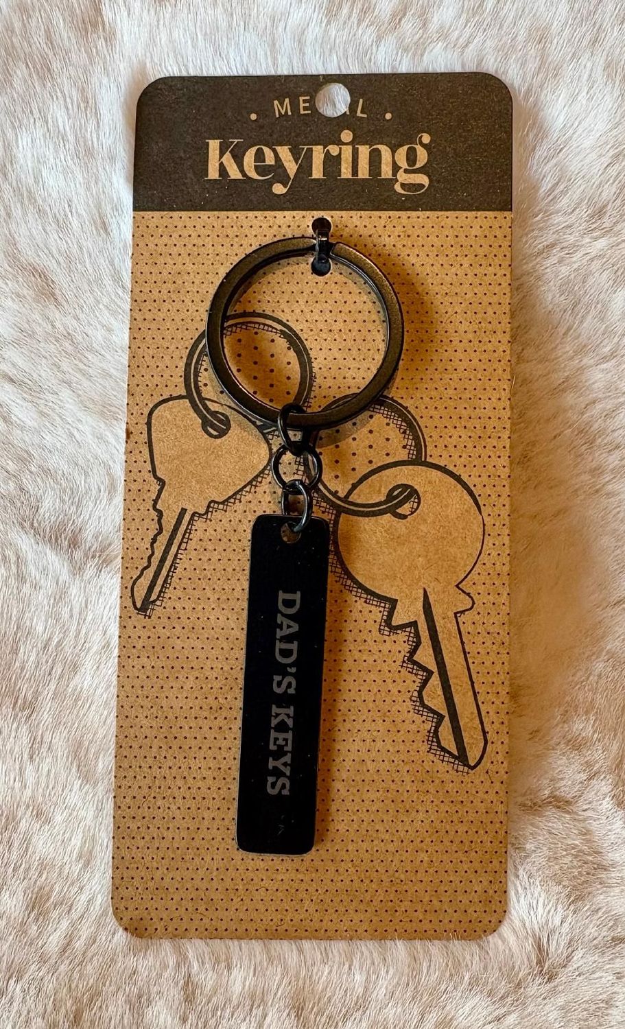 'Dad's Keys' Keyring