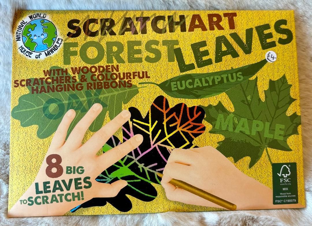'Forest Leaves' Scratch Art