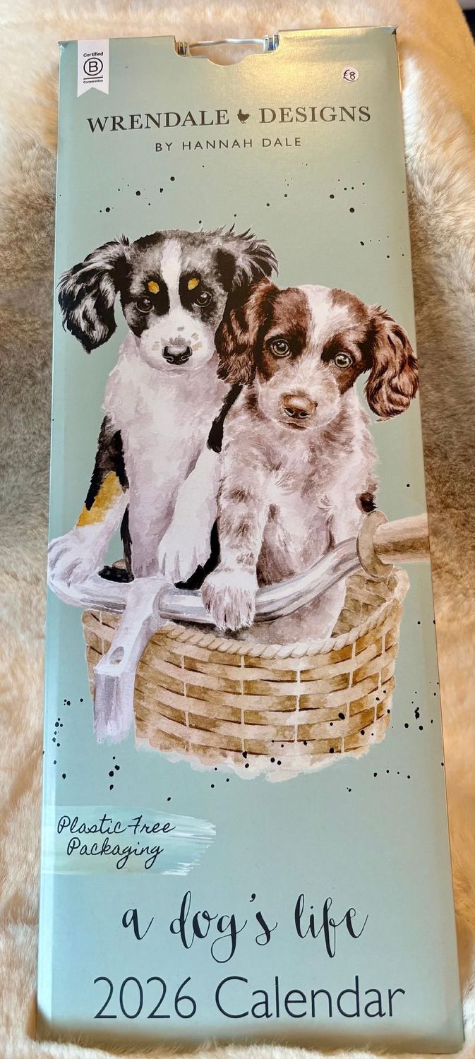 Wrendale (2026 Slim Calendar) - A Dog's Life