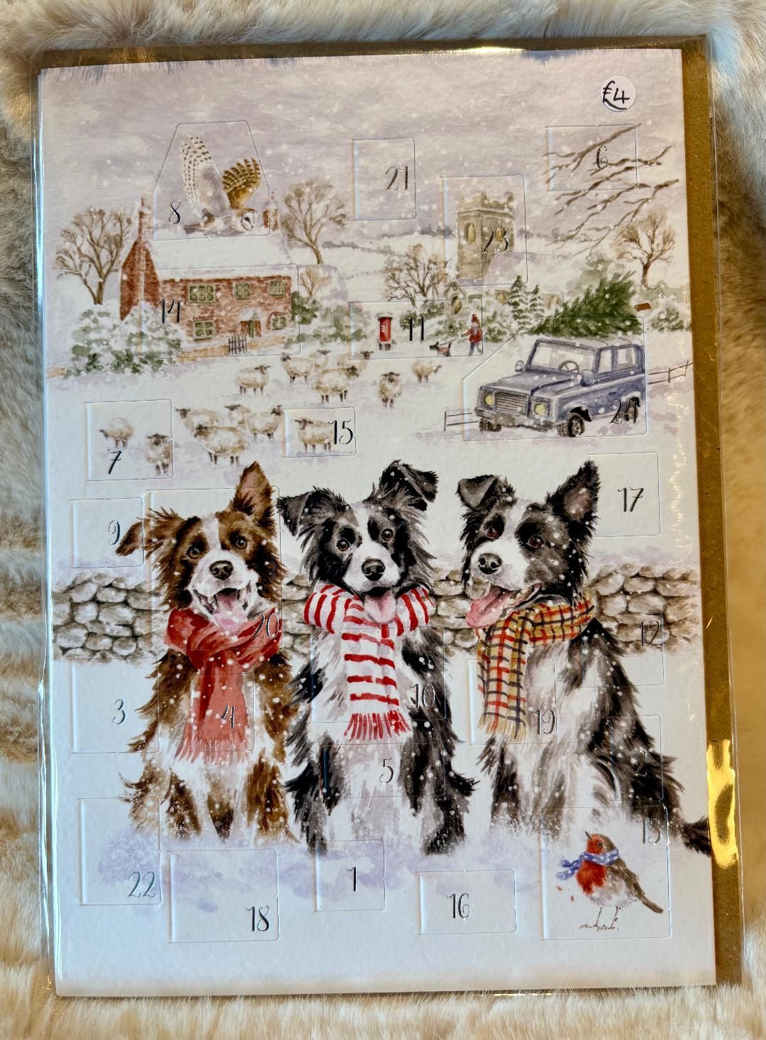 'While Shepherds Watched' Advent Card