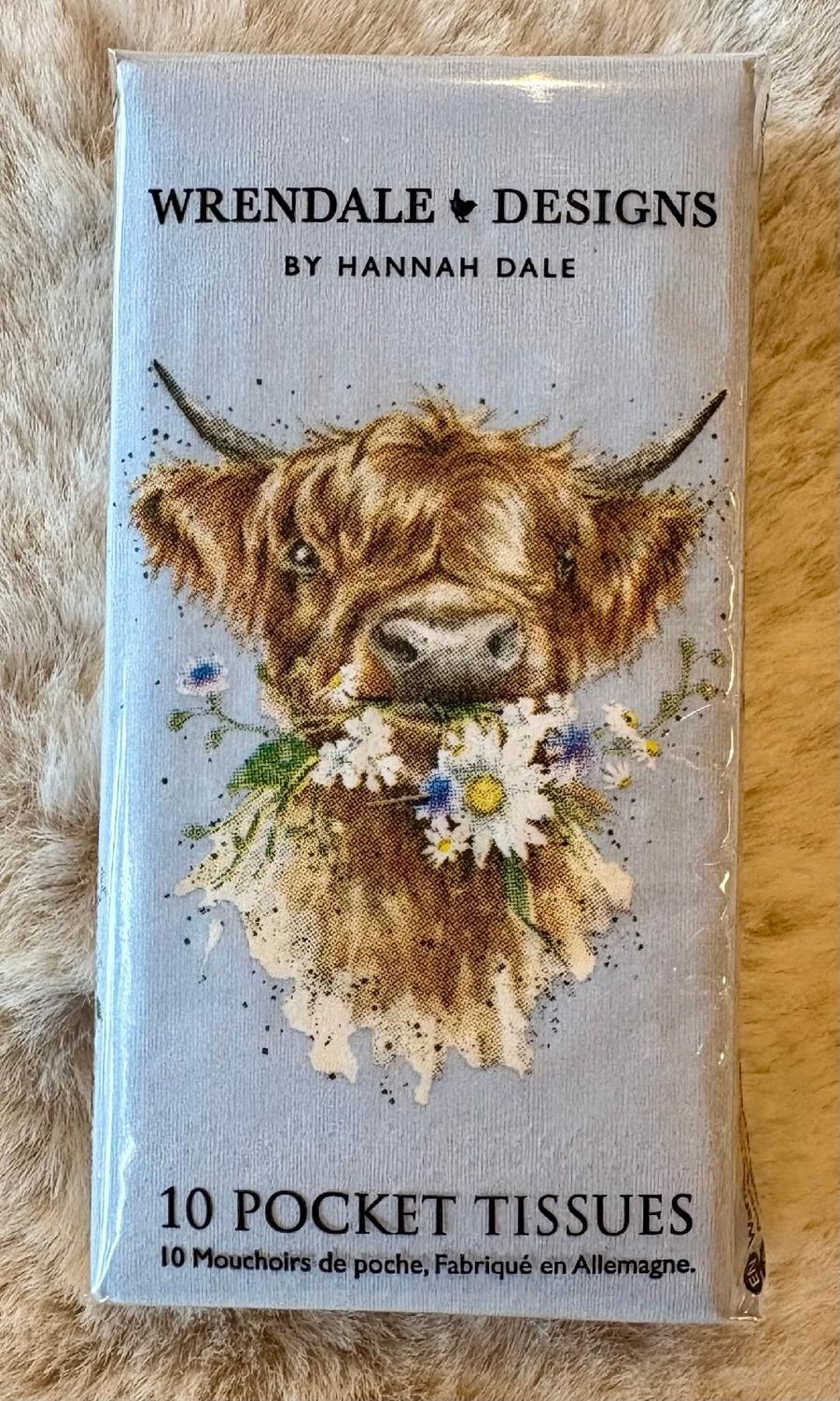 'Highland Cow' Pocket Tissues