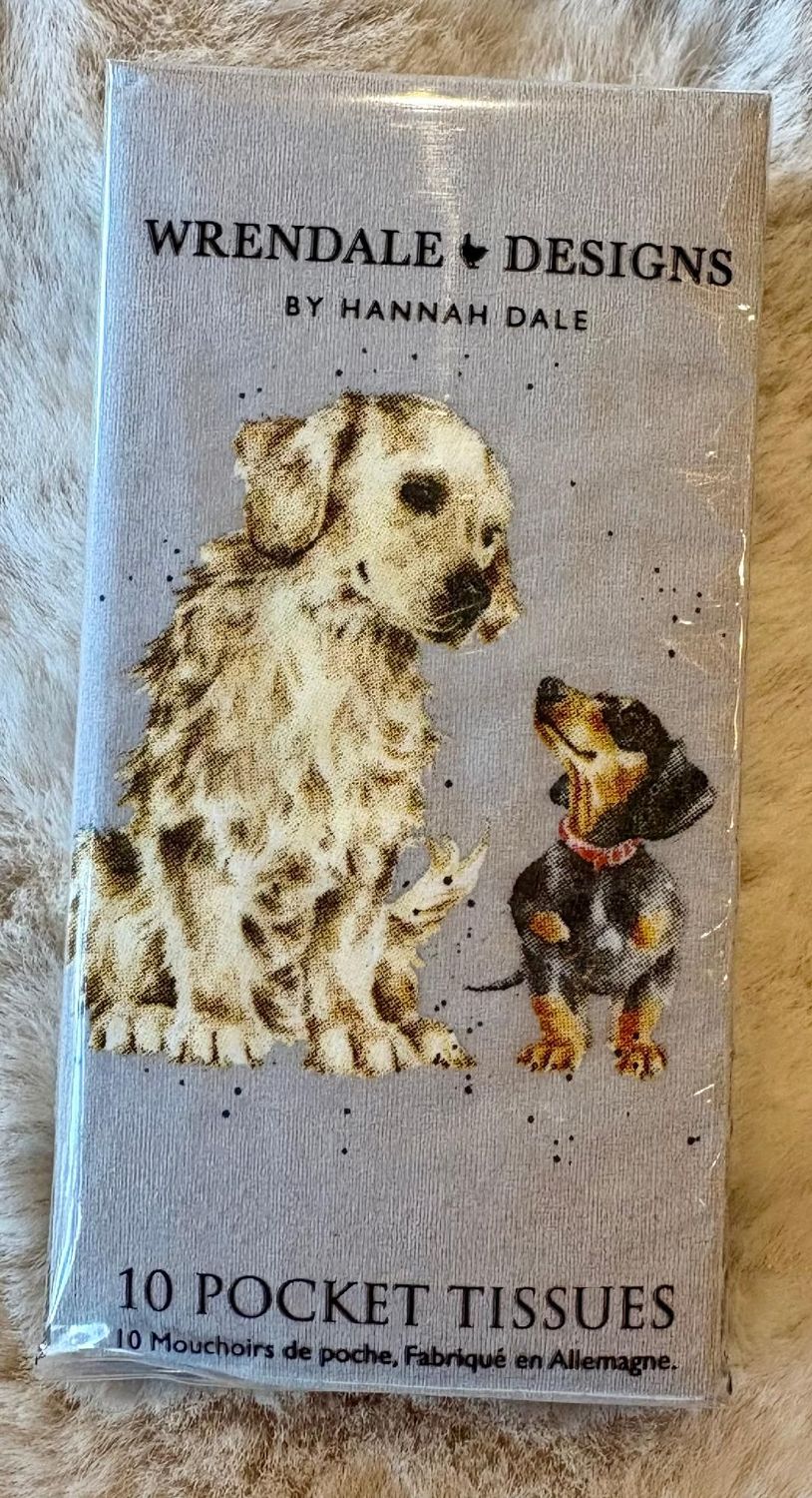 'Dogs' Pocket Tissues