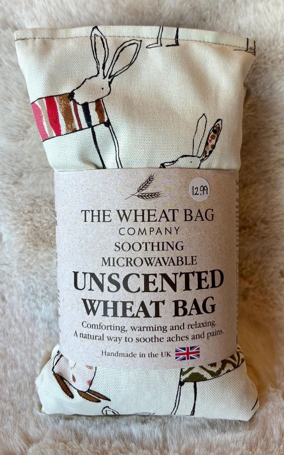 'Hares' Unscented Wheat Bag
