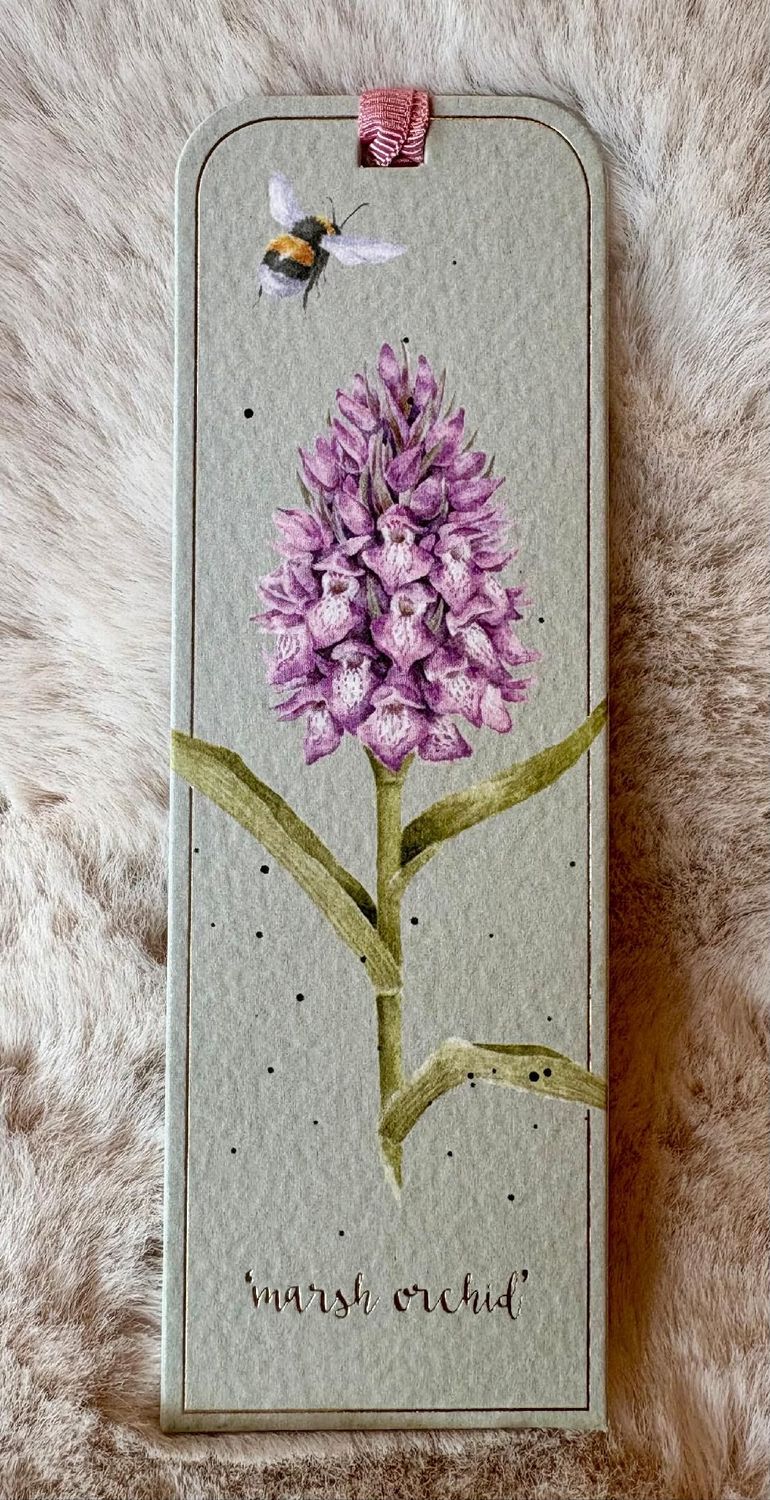 'Bee/Marsh Orchid' Bookmark