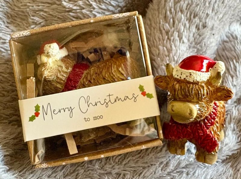 'Highland Cow' Resin Keepsake