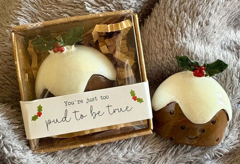 'Christmas Pudding' Resin Keepsake